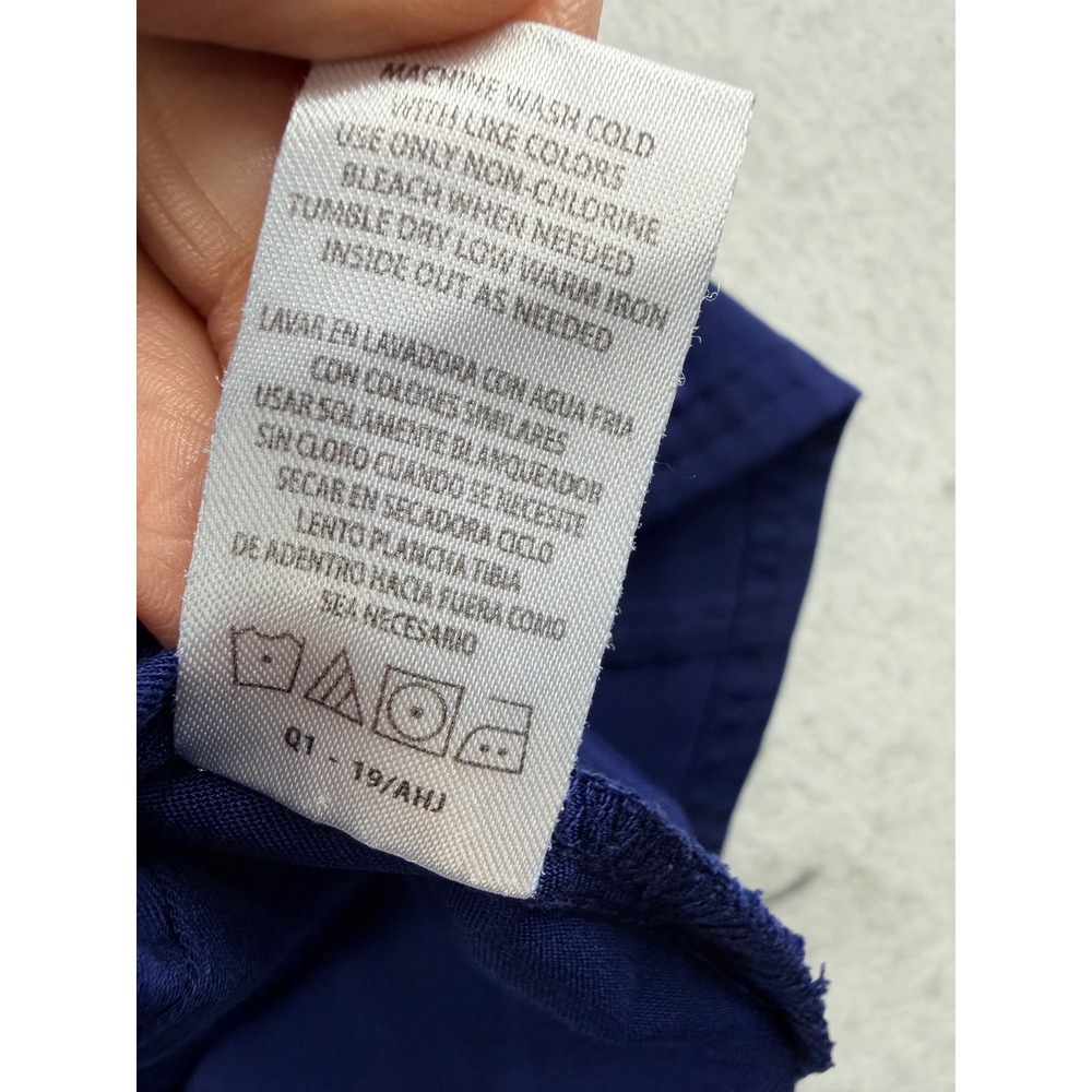Healing Hands Purple Label Navy Blue Y-Neck Scrub Top Style 2167 XS - Picture 9 of 10